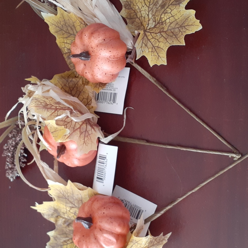 Set of 3 Perfect Harvest Pumpkin Decor NEW
